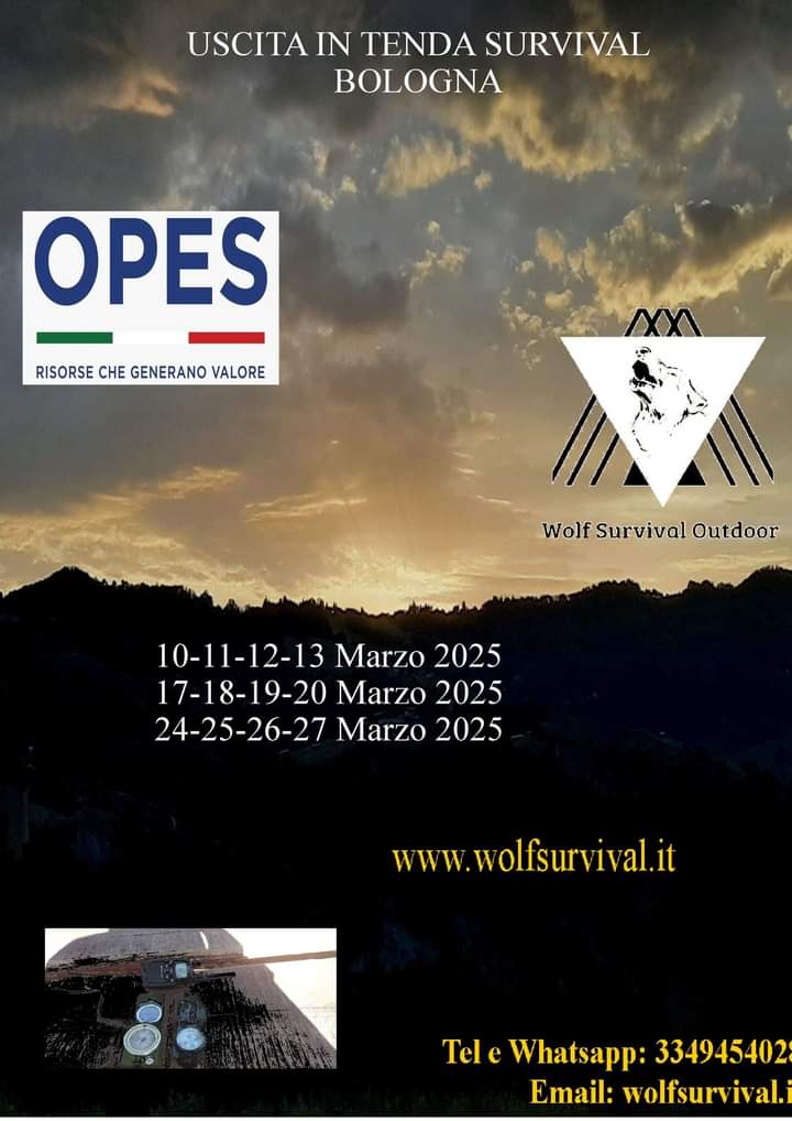 Wolf Outdoor Survival, 4 appuntamenti tra l'Emilia Romagna ed il Molise